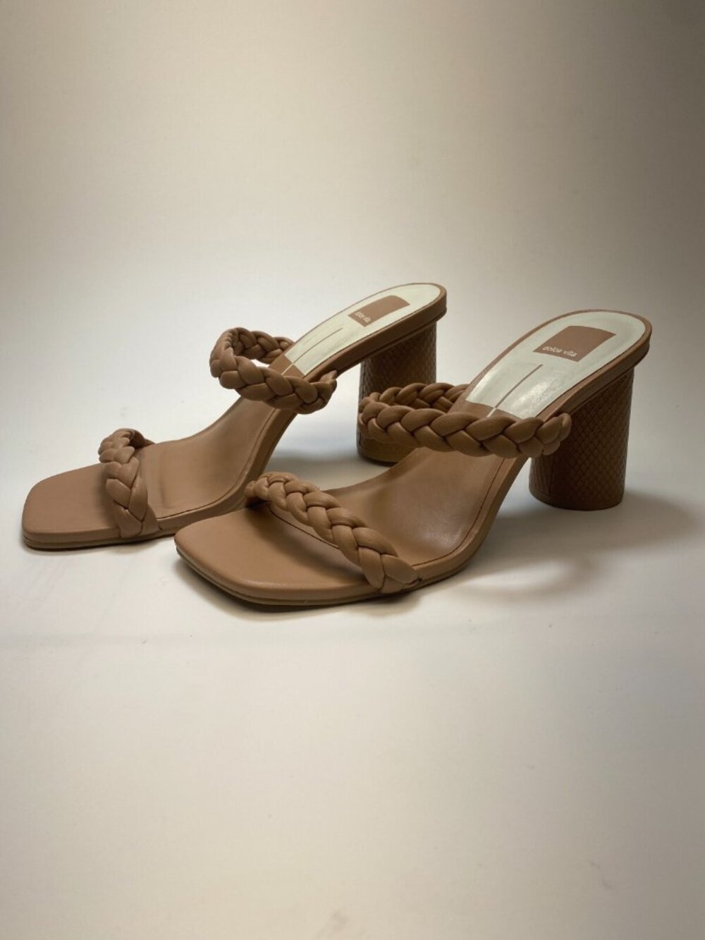 Dolce Vita Womens Cafe Stella Nairi Braided Square Toe Slide Sandals SZ 10